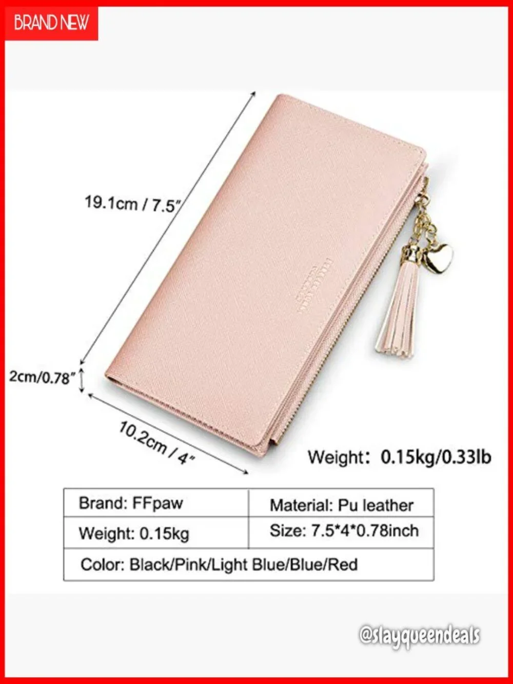 Slim RFID Blocking Leather Wallet with Phone Pocket, 11 Card Slots